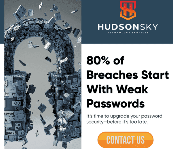 80% of breaches start with weak passwords